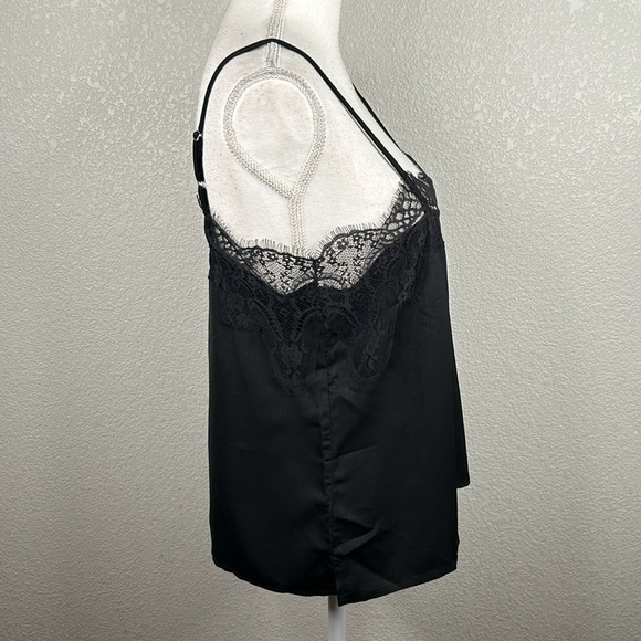 Lulus Black Y2K 90's Fairy Grunge Camisole Tank Top Size Medium - Picture 3 of 6
